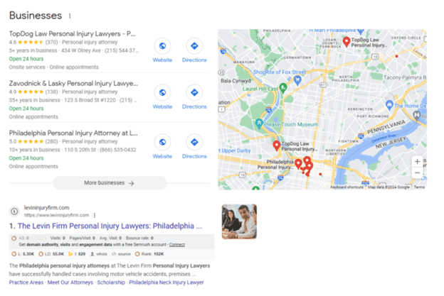 local injury lawyer seo